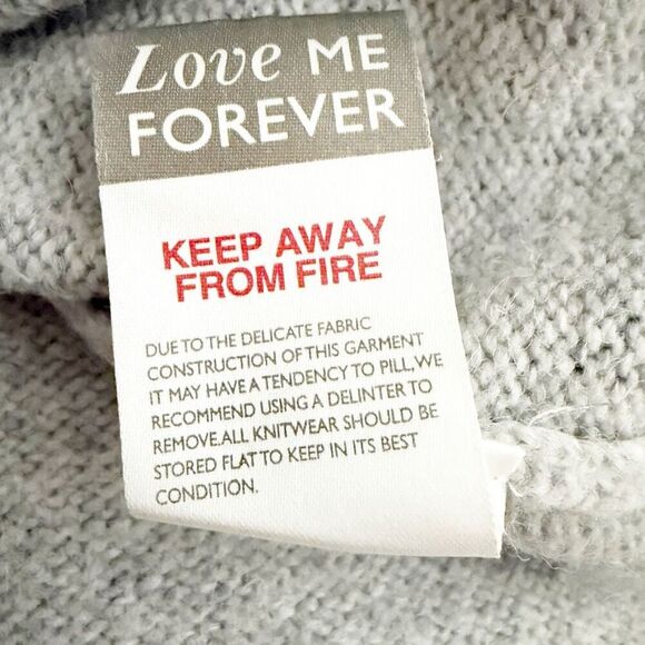 MINT VELVET | Alpaca Blend Gray Jumper Off White Damask Medallion | Size 14 - Picture 9 of 9